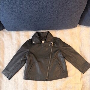 GAP Black Kids Moto Jacket